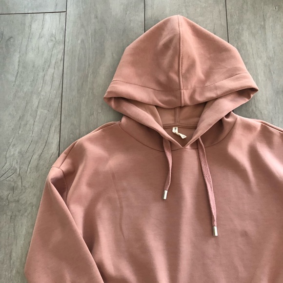 Stradivarius mauve / rose / cherry blossom hoodie - Picture 2 of 4